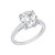 Cubic Zirconia Cocktail Ring - White