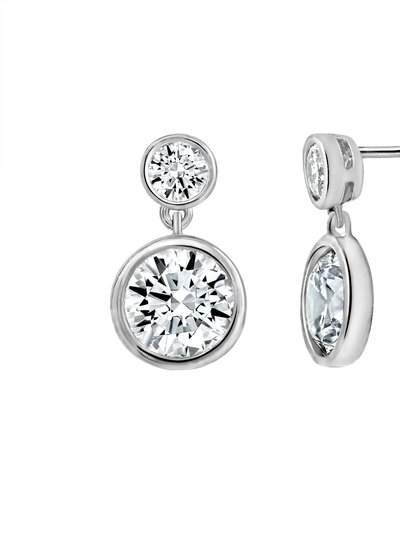 Diamonbliss Double Bezel Dangle Earrings product