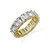 Emerald Cut Eternity Ring - Yellow Gold