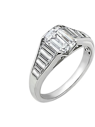 Diamonbliss Emerald Cut Tapered Ring product