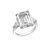 Emerald Engagement Ring - Platinum