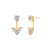 Floral Jacket Earrings - Yellow Gold