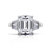 Glamour "Lisa" Emerald Cut Cocktail Ring