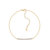 Horizontal Round Bar Bracelet - Gold