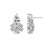 Multi-Shape Drop Stud Earrings - White