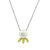 Ocean Gift Pearl With CZ Accents Necklace - Yellow