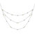 Pearl Layer Station Necklace - Platinum