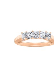 Princess 5-Stone Ring - Rose Gold