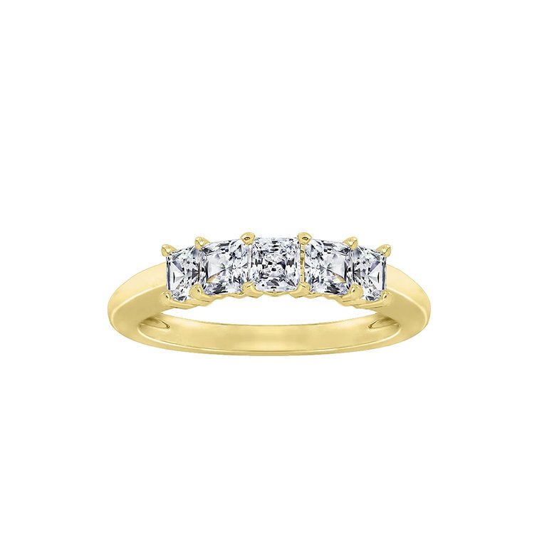 Princess 5-Stone Ring - Yellow Gold