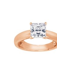 Princess Solitare Ring - Rose Gold