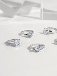 Round Cut Solitaire With Tapered Band Ring
