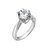 Round Cut Solitaire With Tapered Band Ring - Platinum