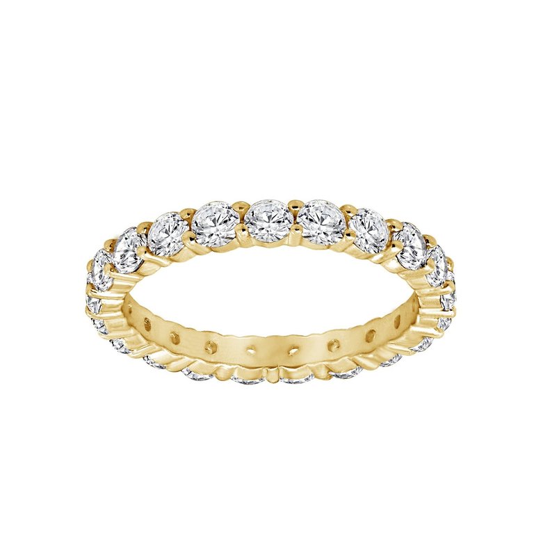 Round Eternity Ring - Yellow Gold