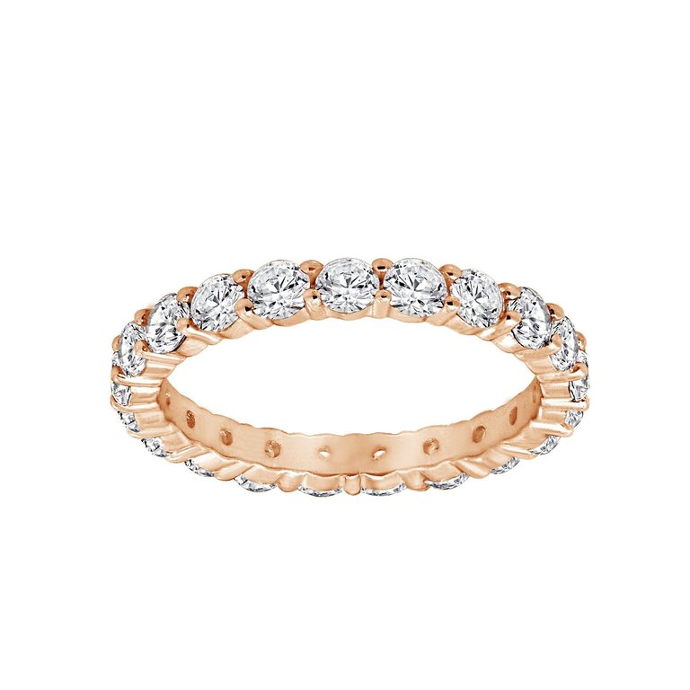 Round Eternity Ring - Rose Gold