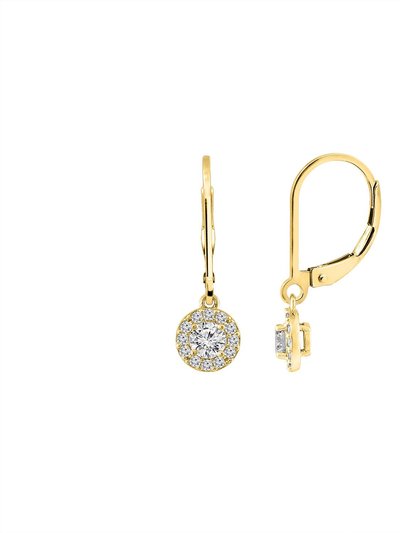 Diamonbliss Round Halo Leverback Earrings product