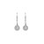 Round Halo Leverback Earrings