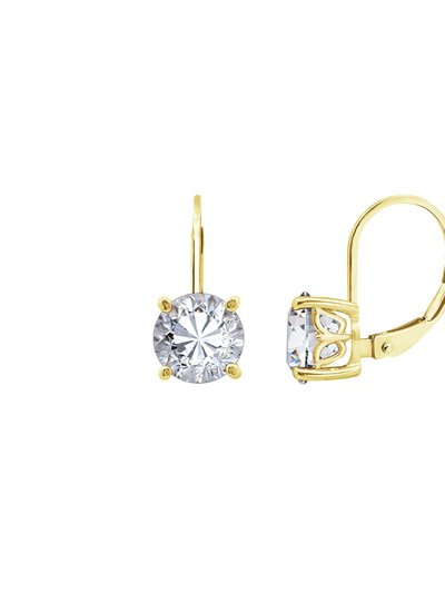 Diamonbliss Round Solitaire Earrings With Leverback product