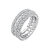 Set Of Three Eternity Band Ring - Siilver