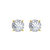 Solitaire Round Stud Earrings