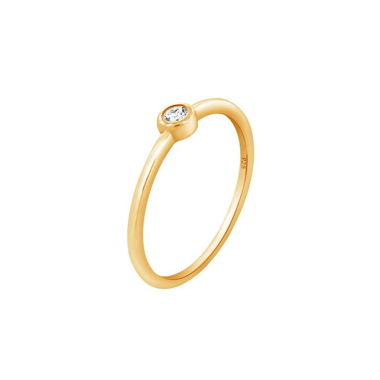 Solo Bezel Ring -  Gold