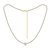 Solo Pear Tennis Necklace - Yellow Gold