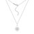 Sunburst Pave Pendant Necklace - White