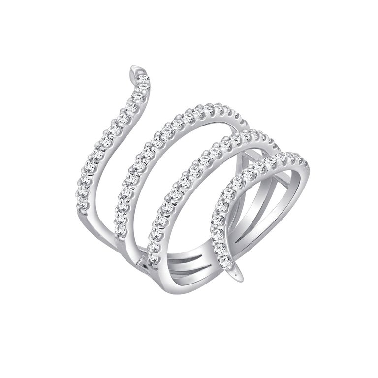 Swirl Triple Wrap Ring