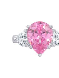 Timeless Pear Cut Engagement Ring - Pink