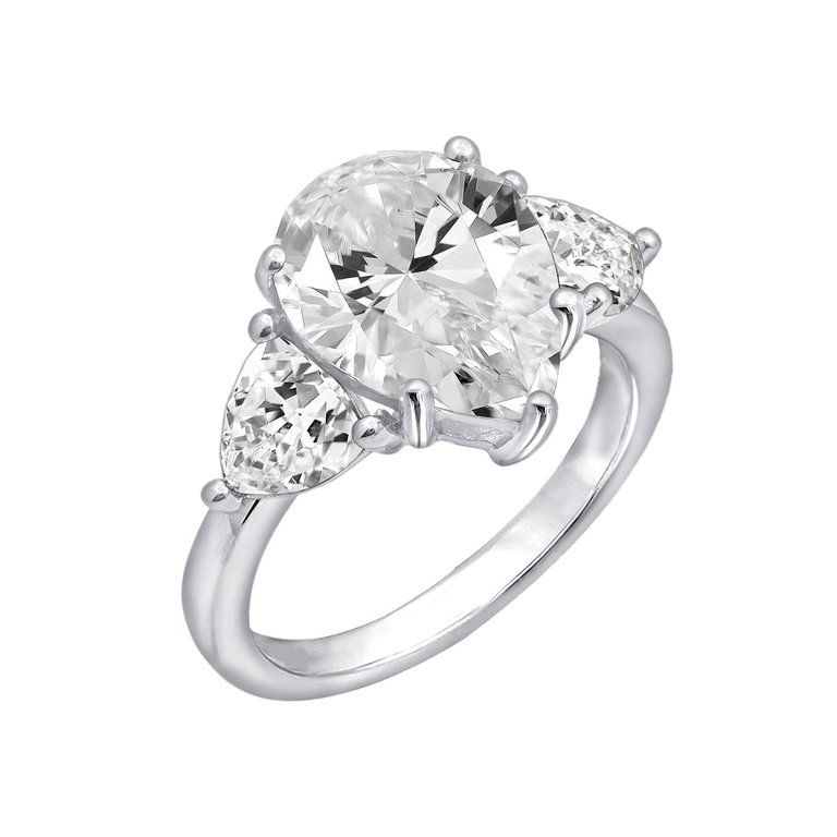 Timeless Pear Cut Engagement Ring - Clear