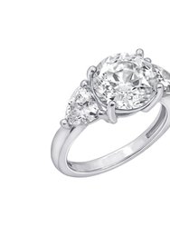 Timeless Round Cut Engagement Ring - Clear