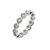 Twisted Bezel Eternity Band Ring - Silver