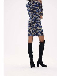 Azula Reversible Dress In Paris Floral/Bean