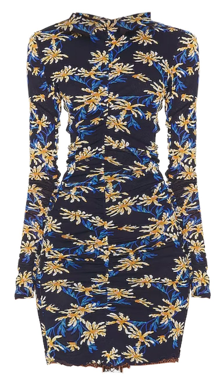 Azula Reversible Dress Paris Floral Sm Navy/Tiny Bean - Navy