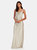 Eden Satin Swarovski Cowl Neck Gown