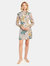 Elinor Mock Neck Mini Dress - Frozen Flower Icicle