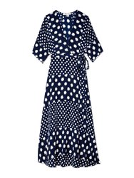 Eloise Silk Crepe De Chine Maxi Wrap Dress