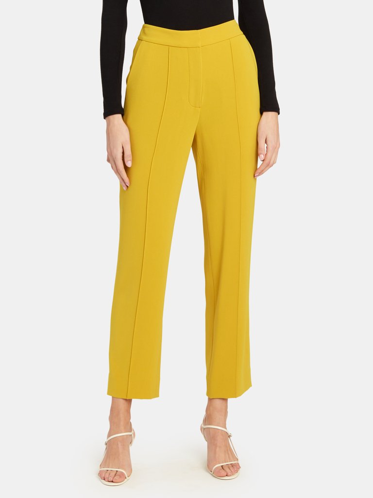 Riya Tailored High Rise Pant - Seaweed