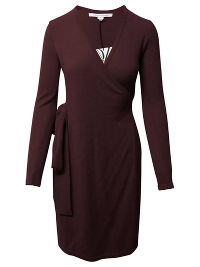 Diane von Furstenberg Women's Linda Wrap Style Wool Cashmere Dress product