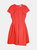 Dice Kayek Women's Red Cap-Sleeve Pleated Dress - Red