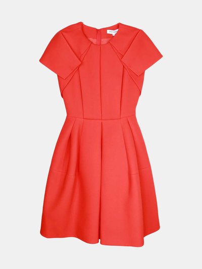 Dice Kayek Dice Kayek Women's Red Cap-Sleeve Pleated Dress product