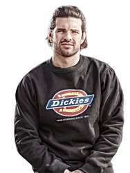 Dickies Adults Unisex Longton Branded Sweatshirt (Black)