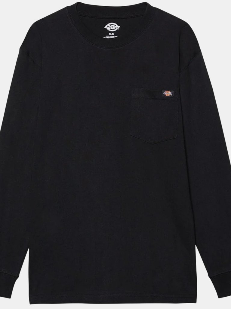 Dickies Mens Luray Pocket Long-Sleeved T-Shirt (Black) - Black