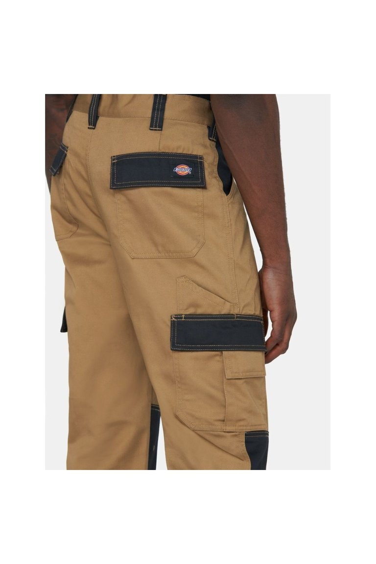 Mens Everyday Work Trousers - Khaki/Black