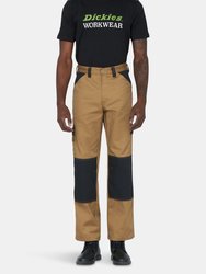 Mens Everyday Work Trousers - Khaki/Black