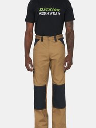Mens Everyday Work Trousers - Khaki/Black