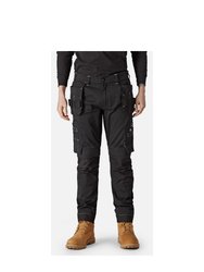 Mens Holster Universal Flexible Work Trousers - Black