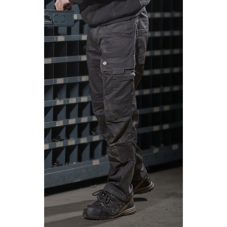 Redhawk Mens Pro Work Wear Trouser (30inch Short Leg Length) (Black)