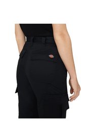 Womens/Ladies Everyday Flex Work Trousers - Black