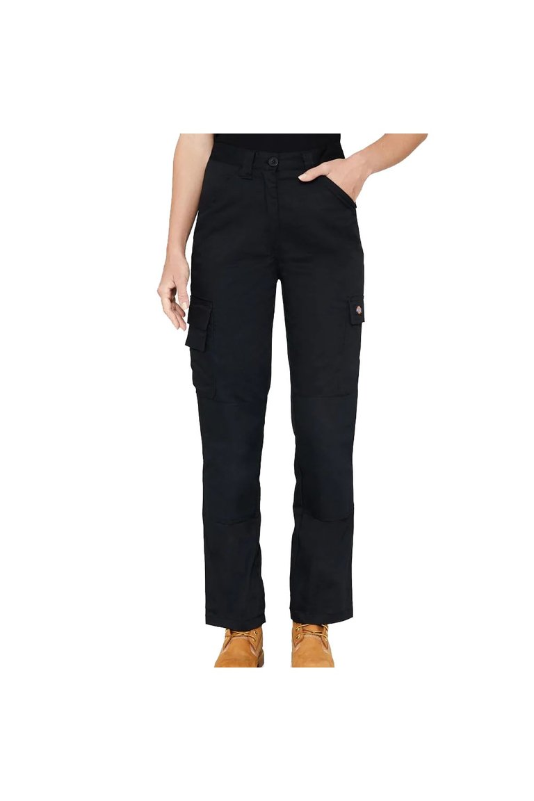 Womens/Ladies Everyday Flex Work Trousers - Black