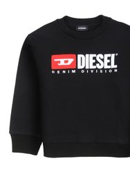 Black Logo Sweater - Black